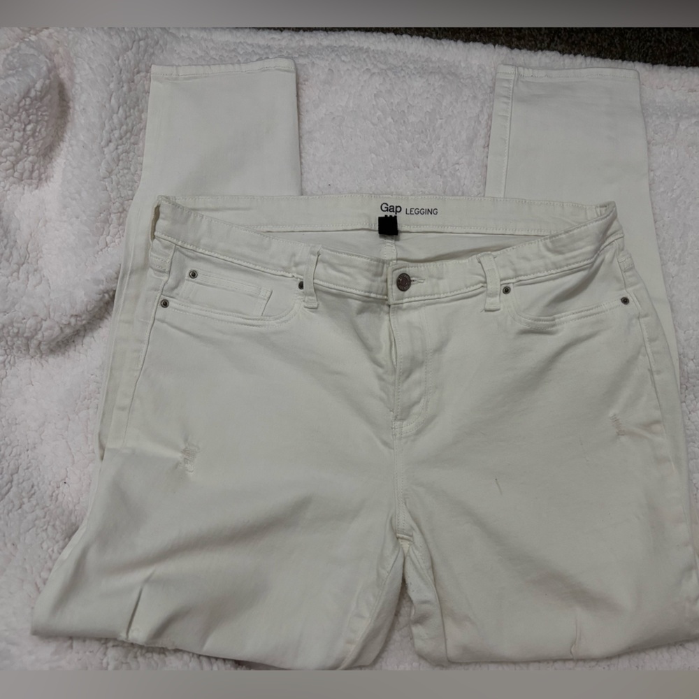 GAP Cream Legging Jeans